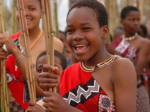Pueblo tradicional en Eswatini