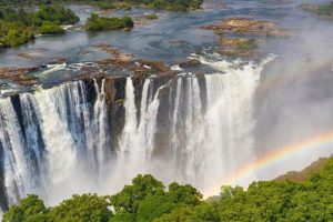 Vista de las Cataratas Victoria desde el lado de Zimbabue